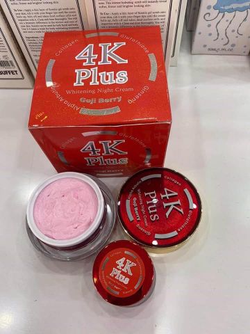 Kem Dưỡng Trắng Da 4K Plus Berry Thái Đỏ 20g