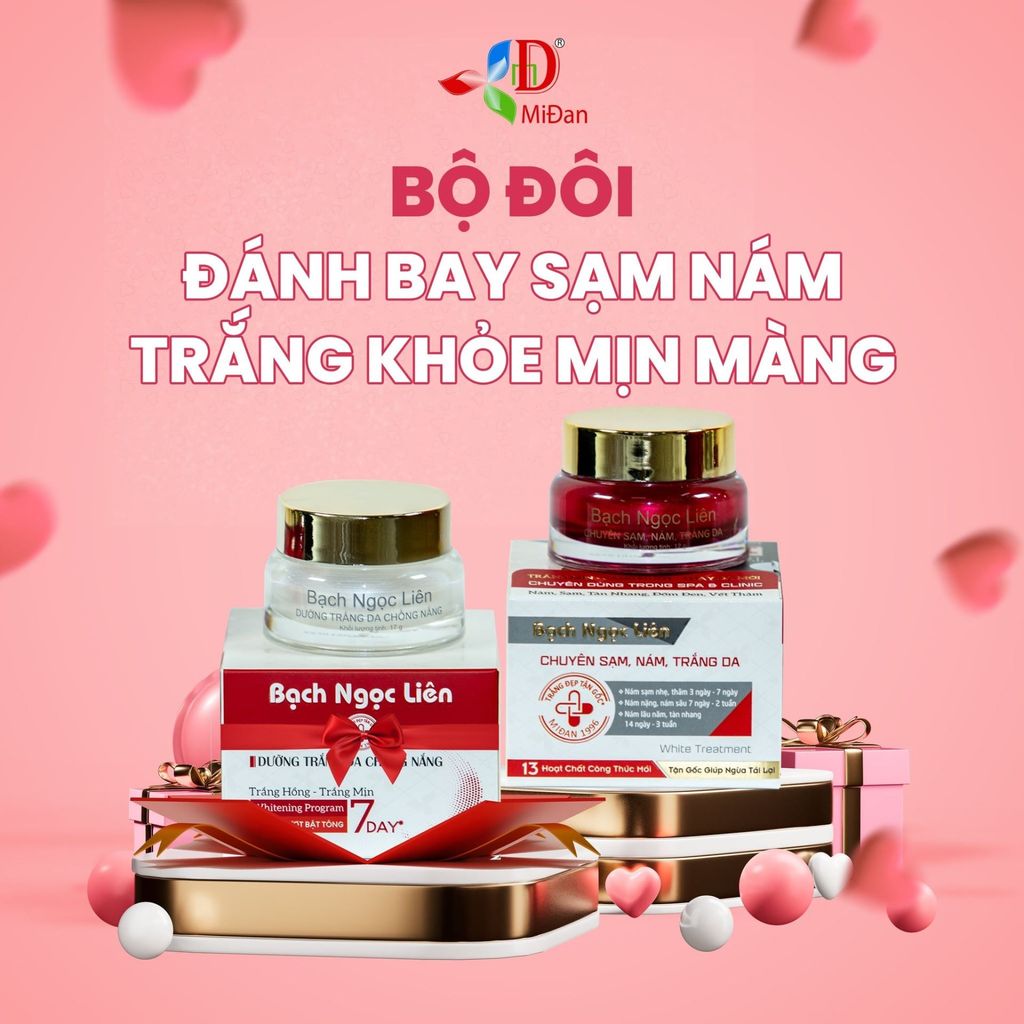 Bạch Ngọc Liên Combo Kem Trắng Da Ngừa Nám