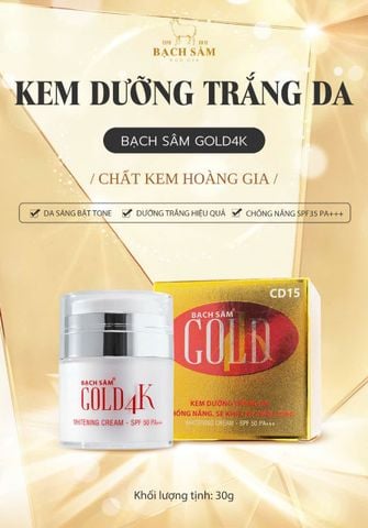 Bạch Sâm Gold CD15 Kem Trắng Da Se Khít Lỗ Chân Lông 30g