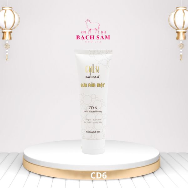 Sữa Rửa Mặt CD6 Bạch Sâm Gold 75ml
