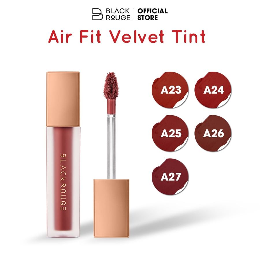 Son Kem Lì Black Rouge Air Fit Velvet Liptint Beauty & Mid Night 36,8g