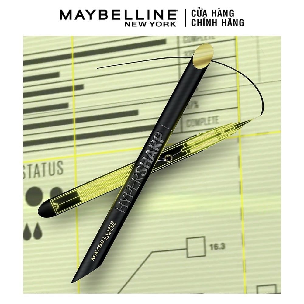 Maybelline Kẻ Mắt Nước Siêu Mảnh Đen 0.4g