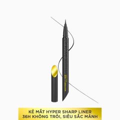 Maybelline Kẻ Mắt Nước Siêu Mảnh Đen 0.4g