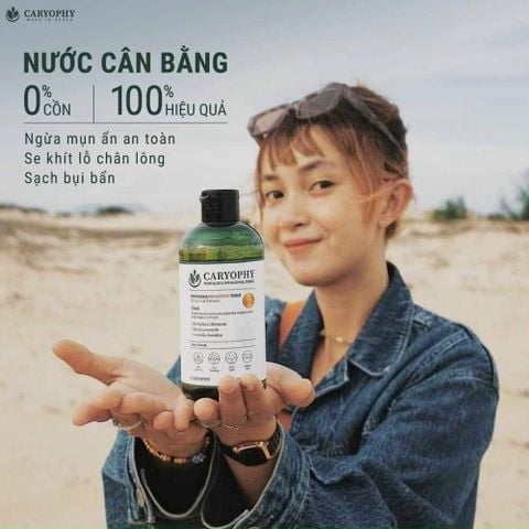 Nước Hoa Hồng Caryophy Portulaca Toner Ngừa Mụn Kiểm Soát Dầu 300ml