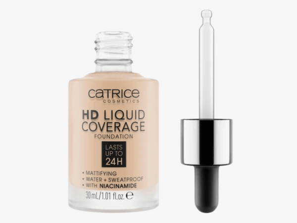 Kem Nền Catrice HD Liquid Coverage Foundation Che Phủ 24H 30ml