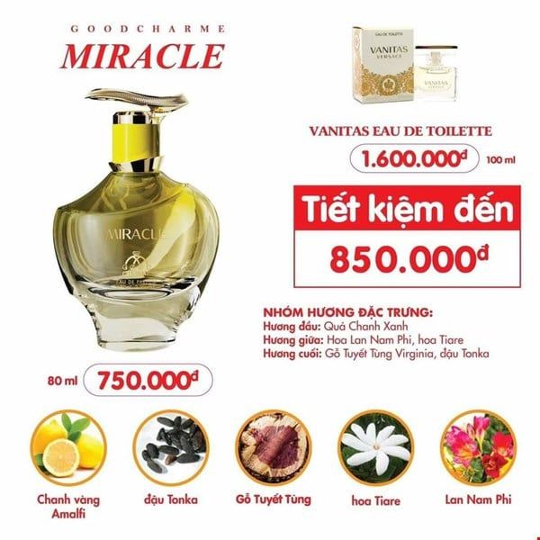 Charme Miracle Nước Hoa Nữ 80ml