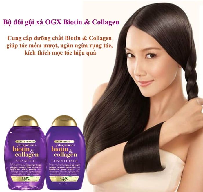 Dầu Gội Biotin & Collagen Ngăn Rụng Tóc 385ml