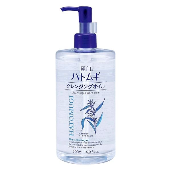 HATOMUGI Dầu Tẩy Trang Hạt Ý Dĩ 500ml