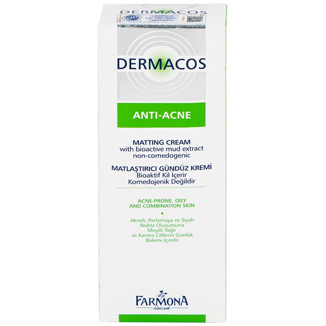 DERMACOS Kem Dưỡng Ẩm Kiềm Dầu Ngừa Mụn 50g
