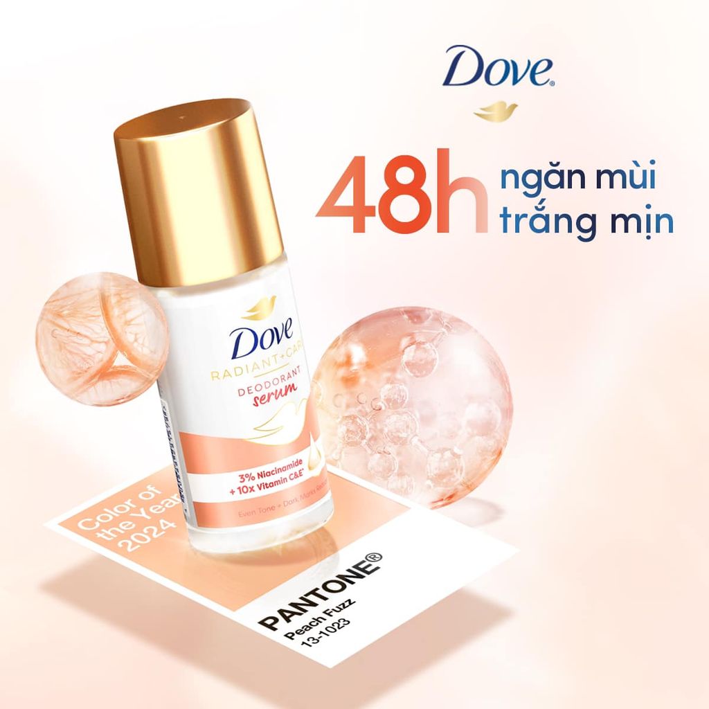 Dove Lăn Khử Mùi 3% Niacinamide 10X Vitamin C&E 45ml