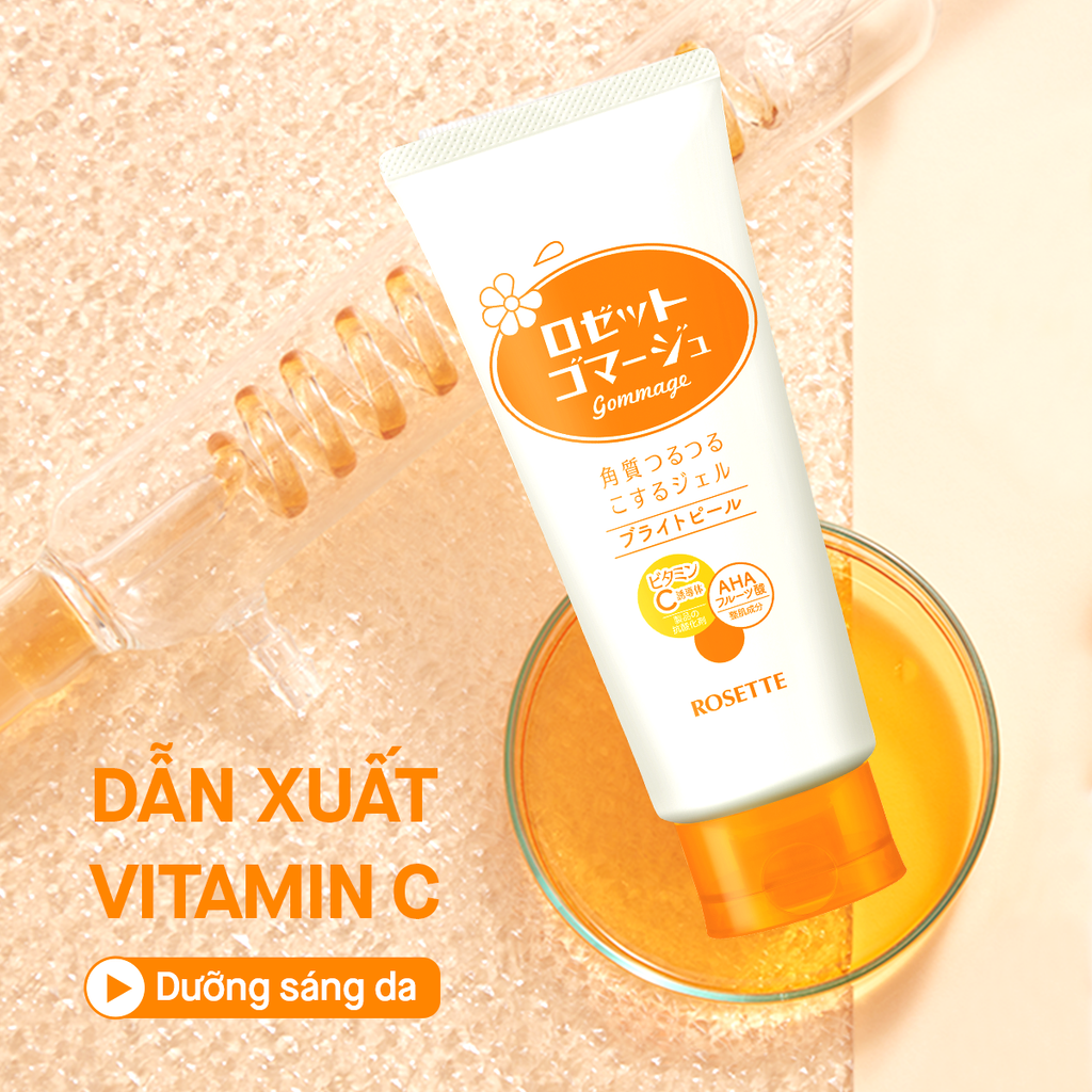 Rosette Tẩy tế bào chết dưỡng sáng da Gommage Bright Peel 180g