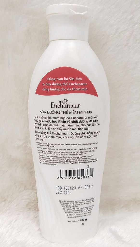 ENCHANTEUR Sữa Dưỡng Thể Mềm Mịn Da 200g