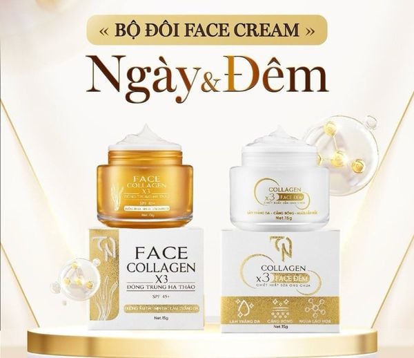 Kem Face Collagen X3 Ngày Đêm 15g