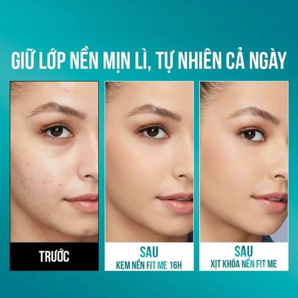 Maybelline Fit Me Matte Xịt Khóa Nền Trang Điểm 60ml