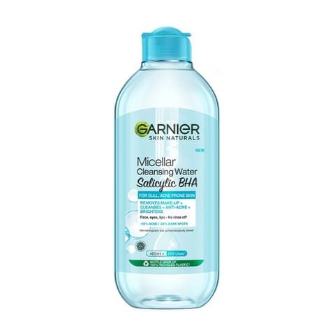 Garnier Nước Tẩy Trang Da Dầu Và Mụn BHA 400ml