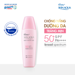Sunplay Kem Chống Nắng Dưỡng Da Sáng Mịn Skin Aqua Silky White SPF50 PA++++ 30g
