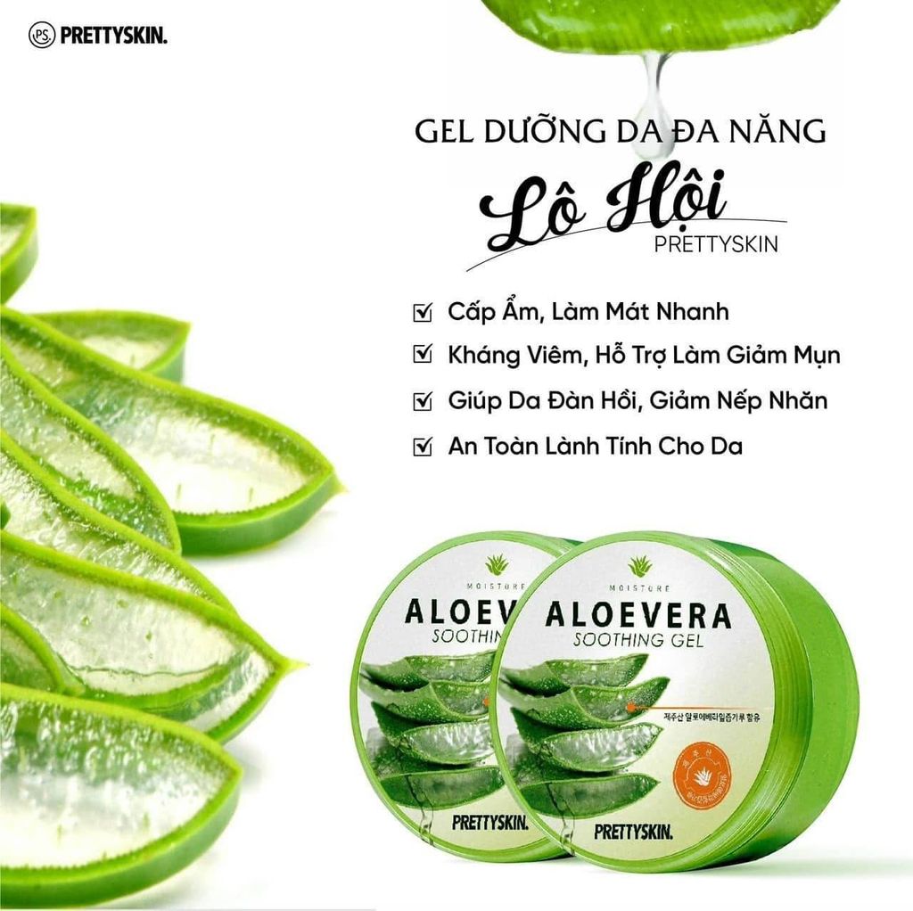 Pretty Skin Aloe Vera Gel Dưỡng Lô Hội 300ml
