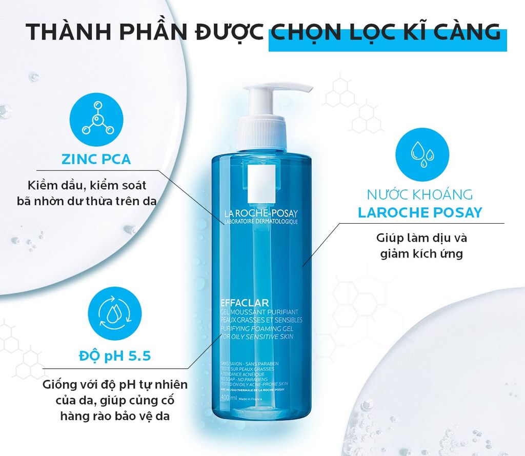Gel Rửa Mặt Da Dầu La Roche Posay 200ml
