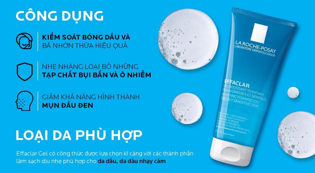 Gel Rửa Mặt Da Dầu La Roche Posay 200ml