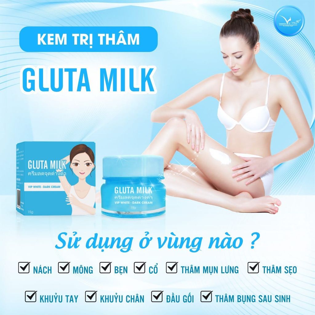 Gluta Milk Kem Giảm Thâm Nách 15g