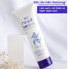Sữa Rửa Mặt Hatomugi Ý Dĩ Hỗ Trợ Dưỡng Ẩm Sáng Da 170g