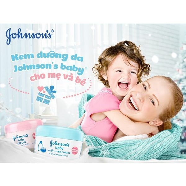 JOHNSON'S BABY Kem Dưỡng Da Sữa Và Gạo 50g