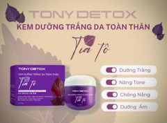 Tony Detox Kem Trắng Da Toàn Thân Tía Tô 180g