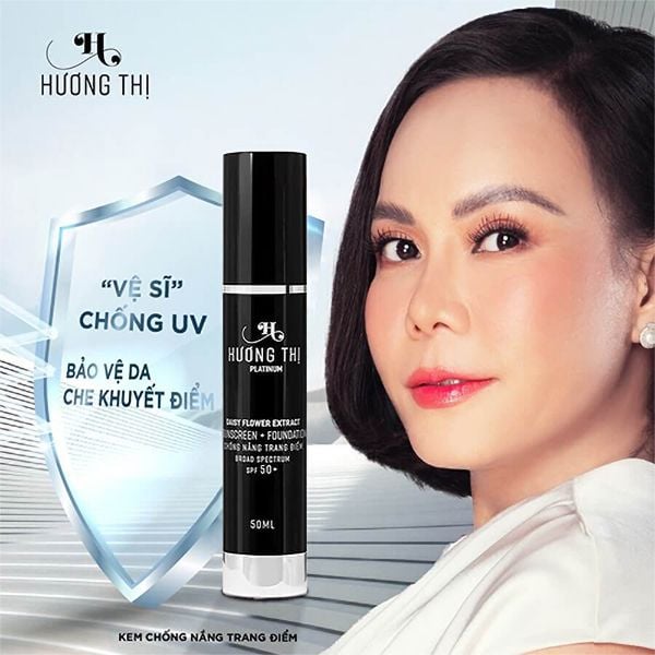 Kem chống nắng và lót trang điểm Hương Thị Sunscreen Foundation SPF50 50ml