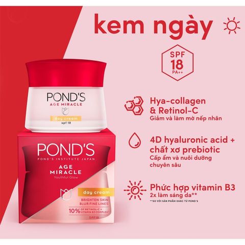 Pond's Kem Ngừa Lão Hóa Ngày Đêm 50g