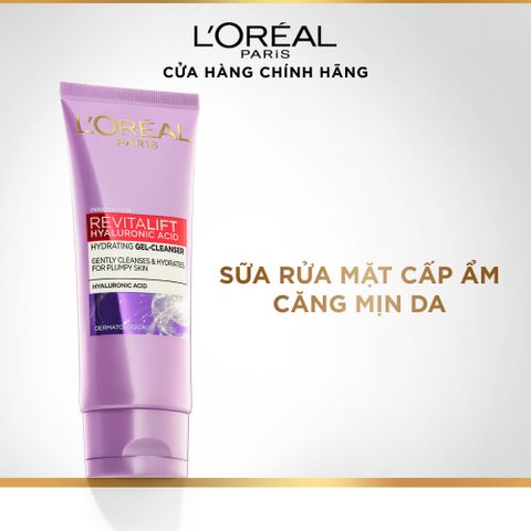 L'Oreal Paris Sữa Rửa Mặt Cấp Ẩm Mịn Da 100ml