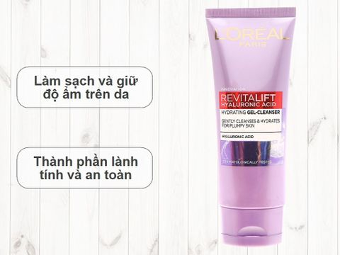 L'Oreal Paris Sữa Rửa Mặt Cấp Ẩm Mịn Da 100ml