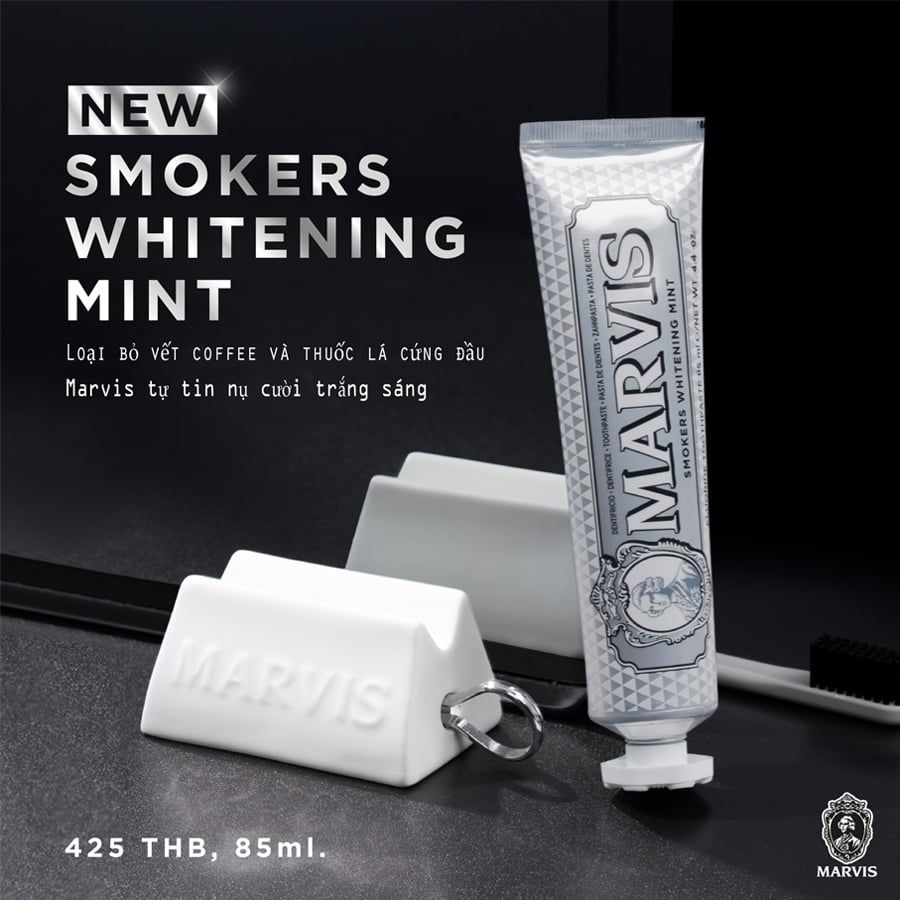 Kem Đánh Răng Bạc Hà Marvis Whitening Mint 85ml