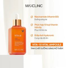 Maxclinic Vital Ampoule Serum Ngừa Nhăn Chống Nắng Dưỡng Ẩm 100ml