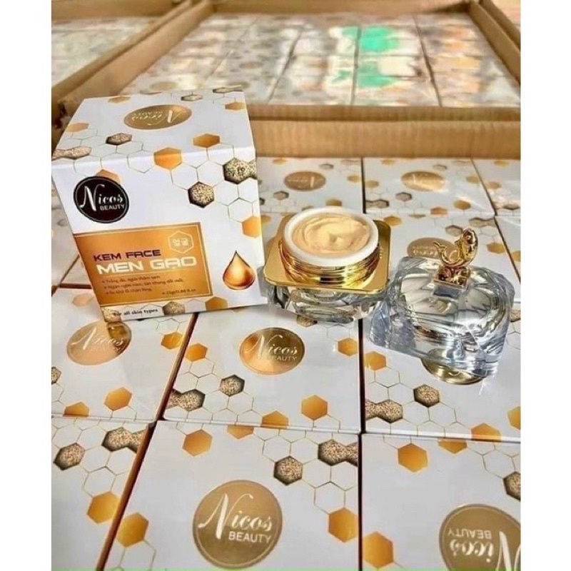 Nicos Beauty Kem Face Men Gạo 25g