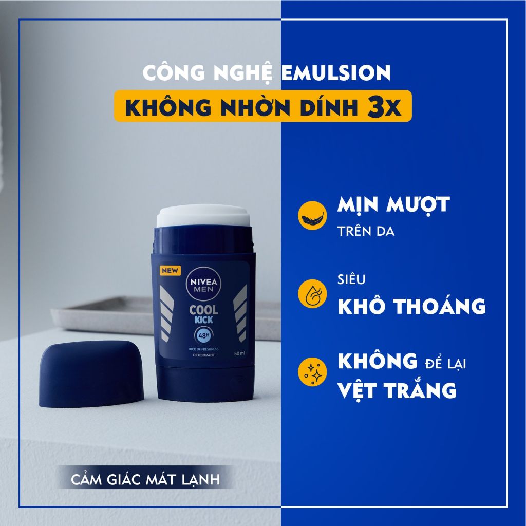 NIVEA Sáp Ngăn Mùi Cool Kick 50ml