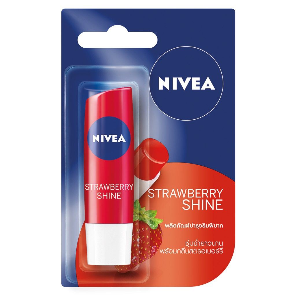 NIVEA Son Dưỡng Môi Strawberry Shine 4.8g