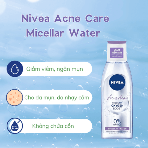 NIVEA Nước Tẩy Trang Ngừa Mụn 200ml