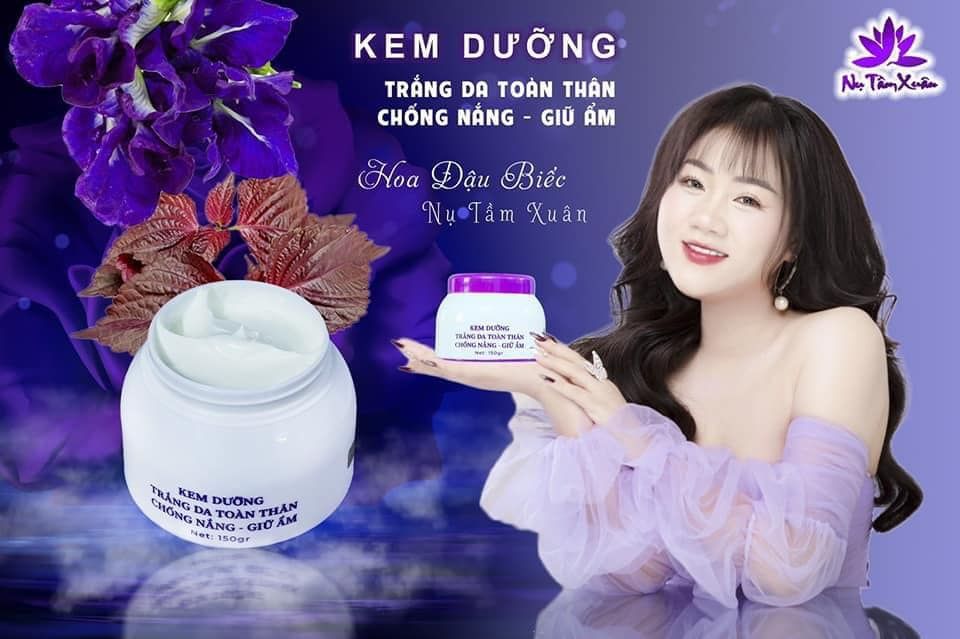 Nụ Tầm Xuân Kem Dưỡng Trắng Body 150g