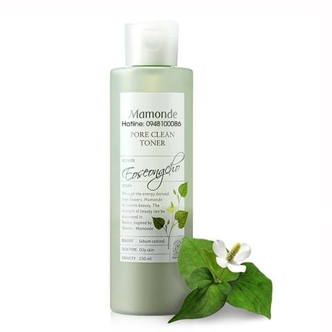 Nước Hoa Hồng Mamonde  Rau Má 250ml