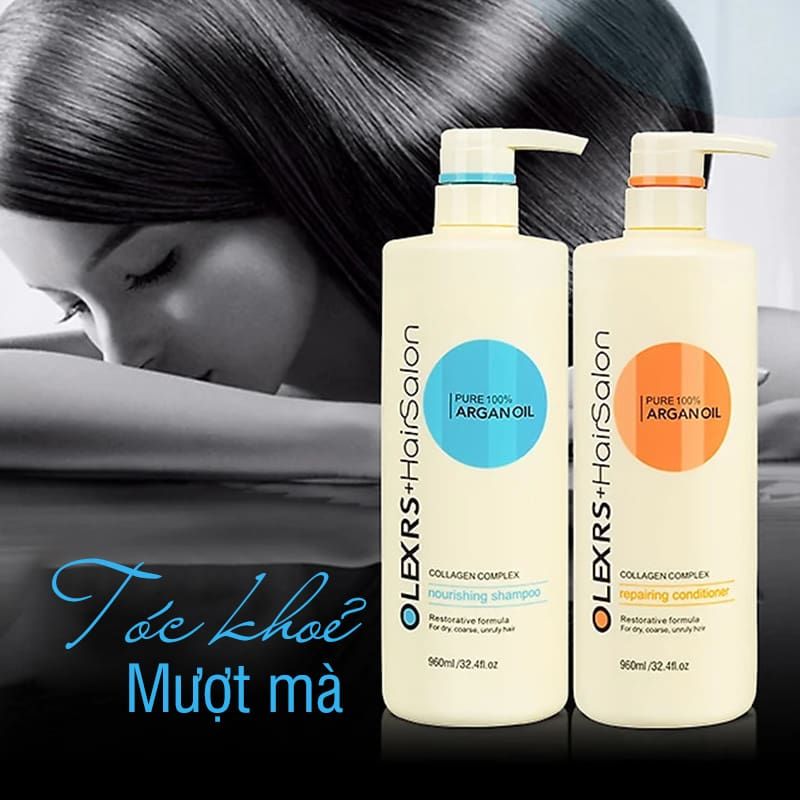 OLEXRS Combo Gội Xả 960ml