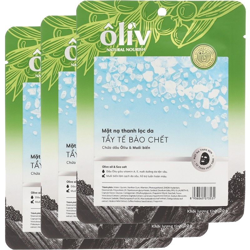 Olive Mặt Nạ Tẩy Tế Bào Chết Muối Biển 20g