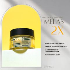 Kem Dưỡng PrettySkin Melas 2X Cream Dưỡng Trắng Mờ Thâm Nám 50ml (Ban Đêm)
