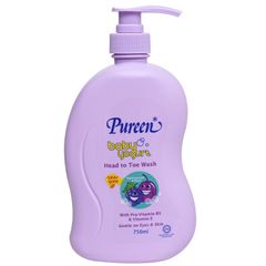 Pureen Sữa Tắm Gội Sữa Chua - Nho Đen - Mận 250g