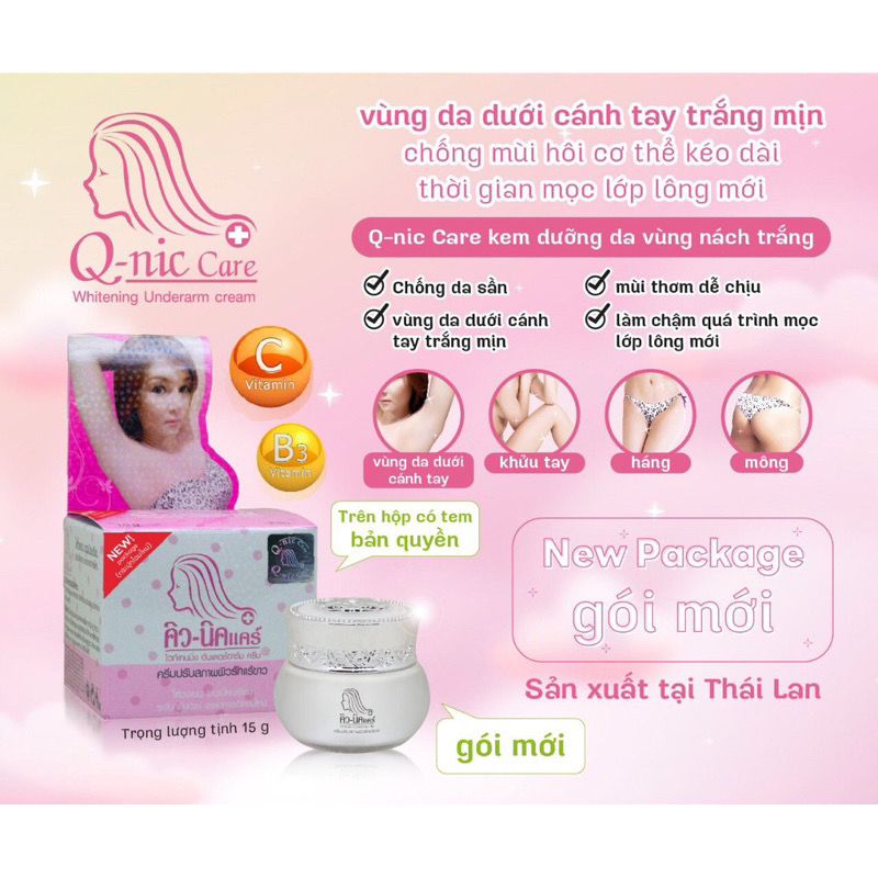 QNIC Kem Ngừa Thâm Nách Thái Lan 15g
