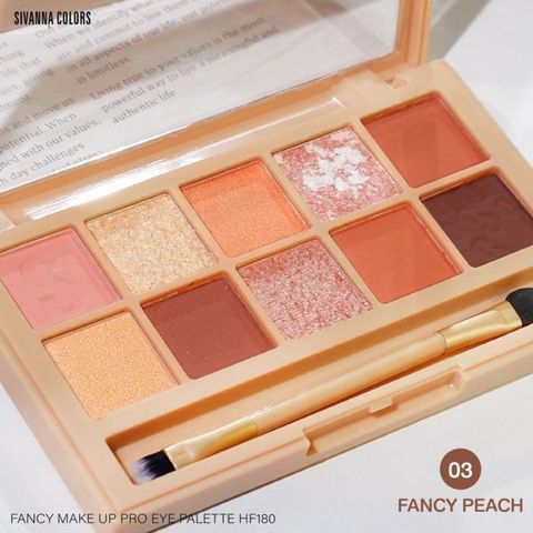 Sivanna Phấn Mắt 10 Ô No.03 Fancy Peach