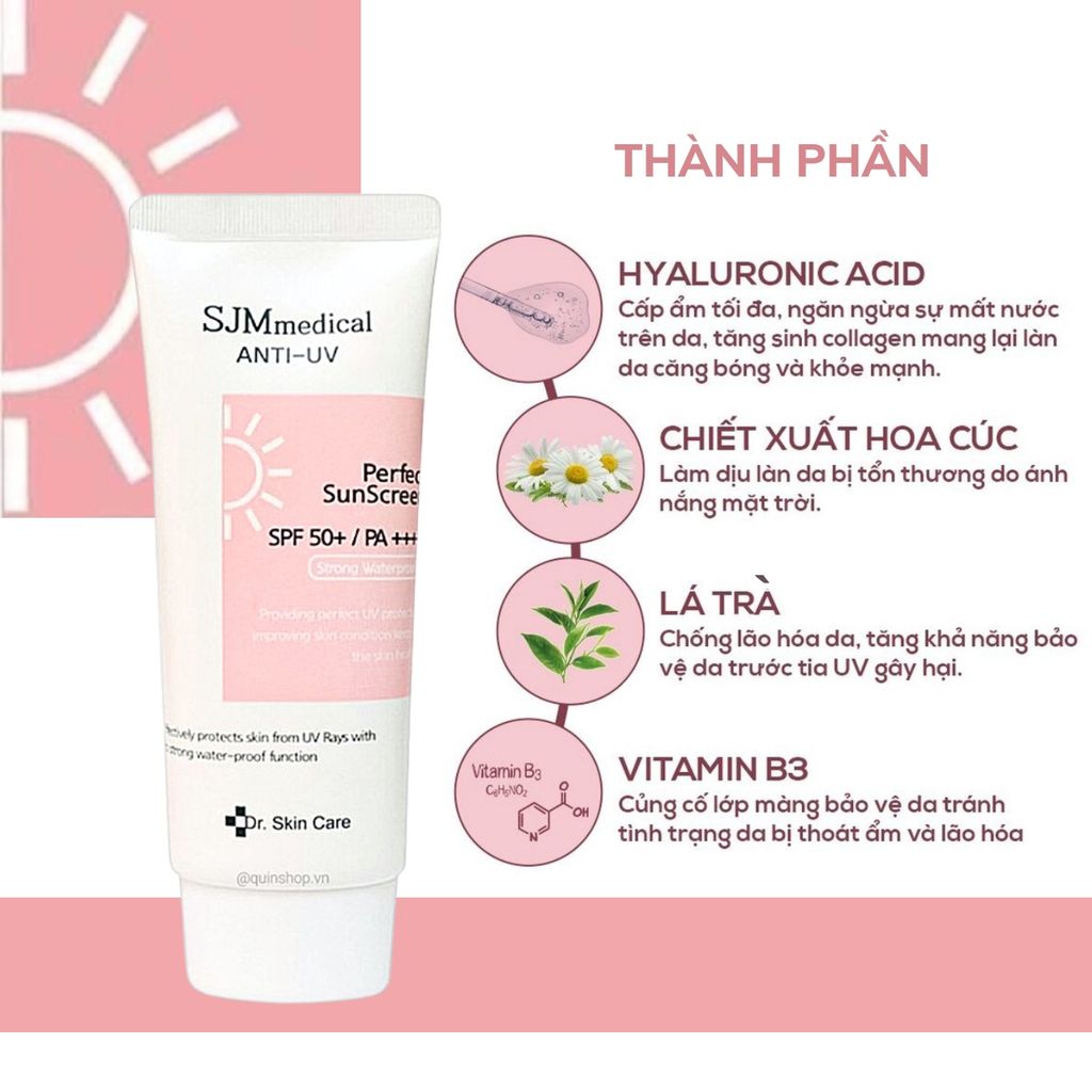 SJM Kem Chống Nắng SPF50+ PA++++ 60g