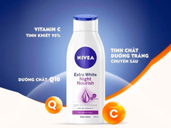 Sữa Dưỡng Thể Nivea Trắng Da Ban Đêm 250ml
