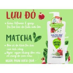 Sữa Tắm Hazeline Matcha Lựu Đỏ 800g
