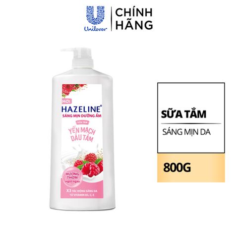 Sữa Tắm Hazeline Yến Mạch Dâu Tằm 800g