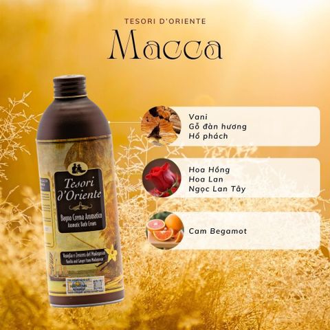 Sữa Tắm Nước Hoa Terosi D'Oriente Tinh Dầu Macca 500ml